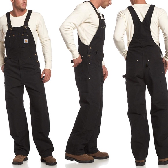 carhartt bib overall black